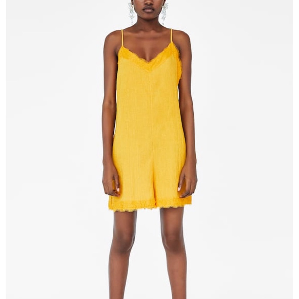 Zara Lace Romper Jumpsuit